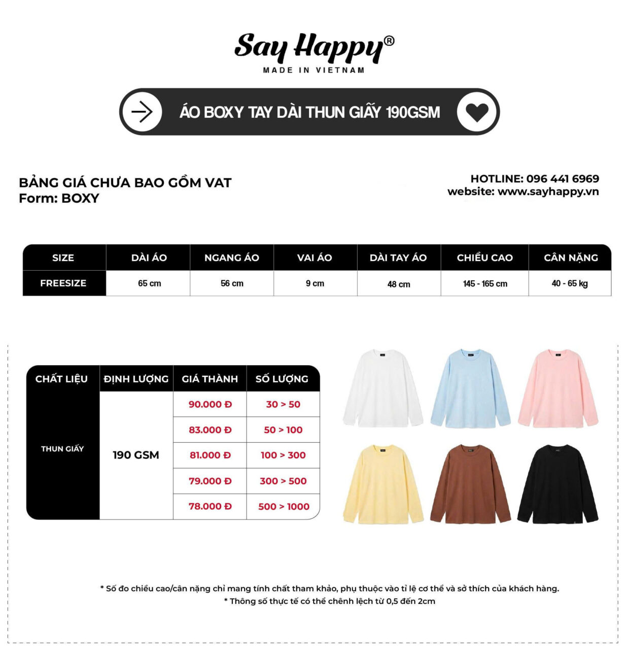 bảng giá áo thun giấy