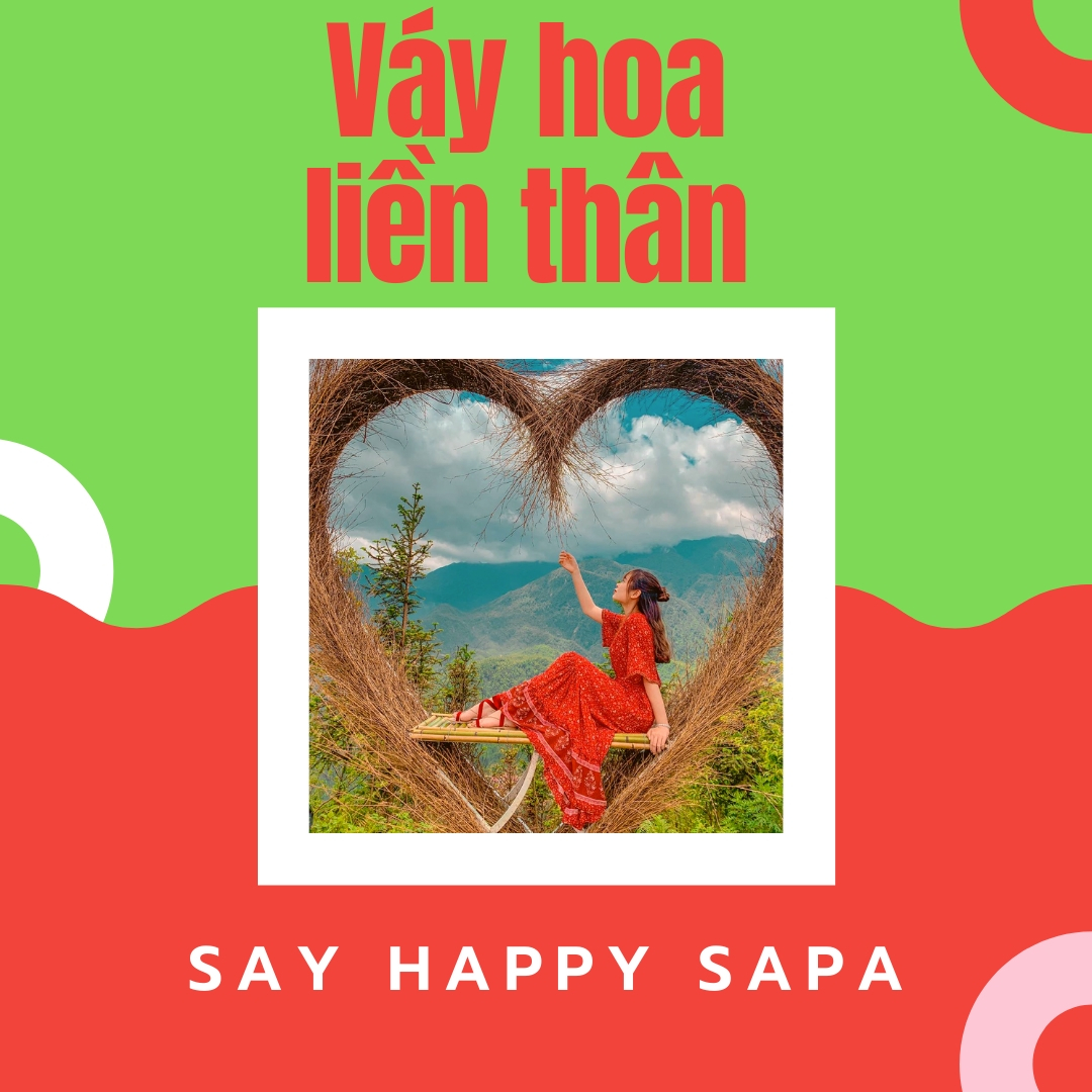 Đi Sapa mặc váy hoa liền thân