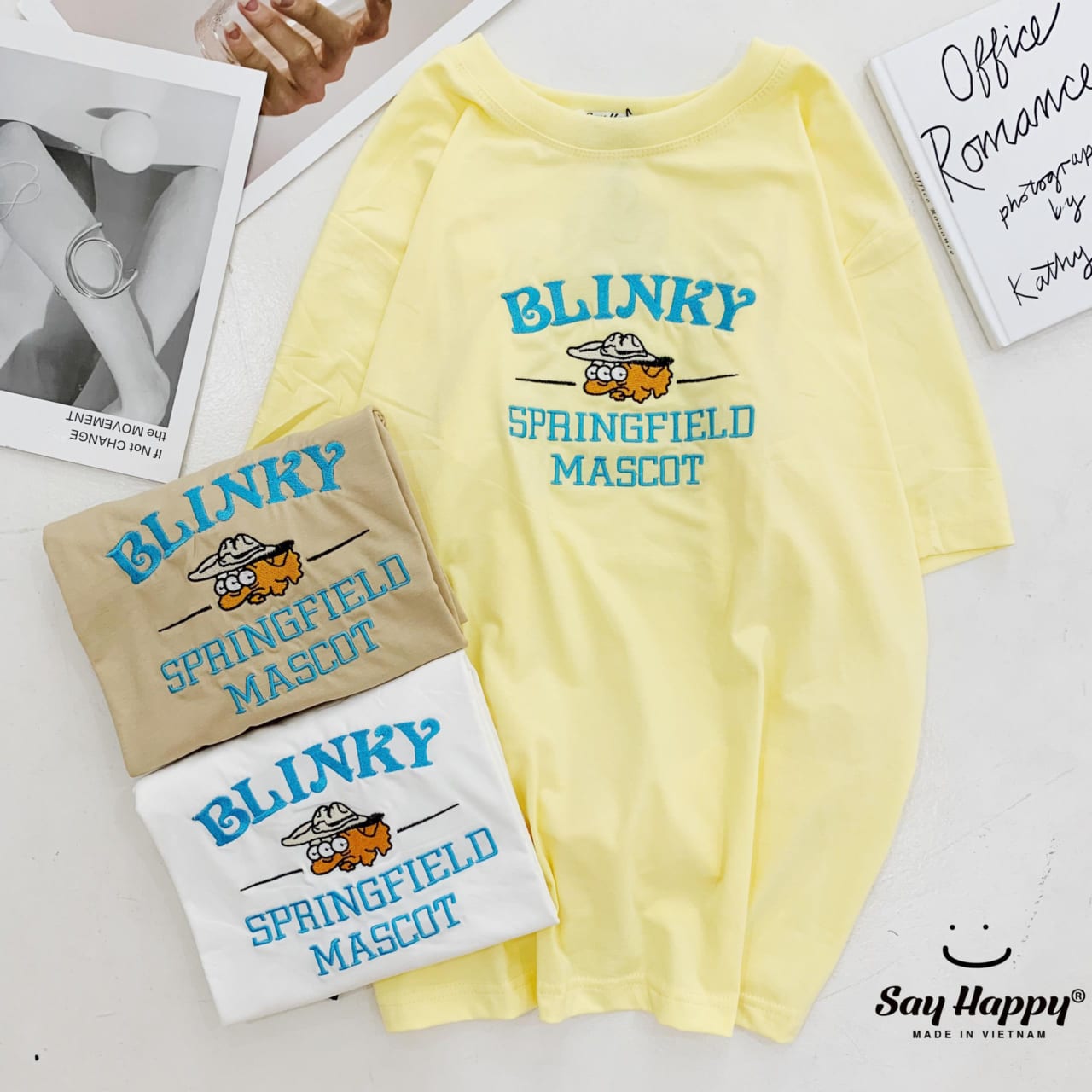 Áo thun Blinky Say Happy