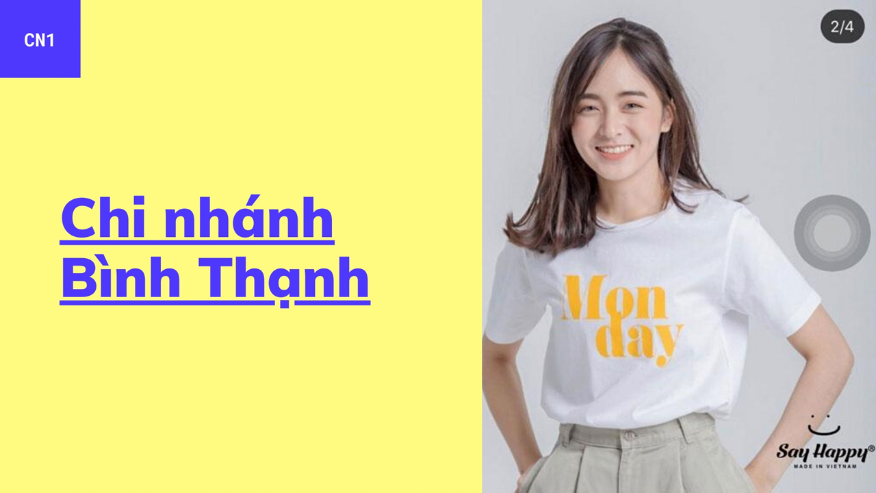 Hệ thống cửa hafng Say Happy chi nhánh Bình Thạnh