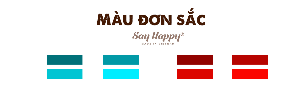 Màu đơn sắc thông dụng trong bảng phối màu quần áo
