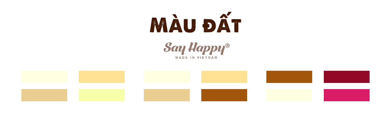 Màu đất thông dụng trong bảng phối màu quần áo
