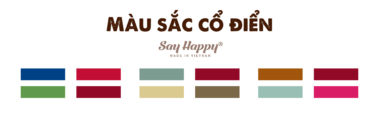Màu sắc cổ điển trong bảng phối màu quần áo
