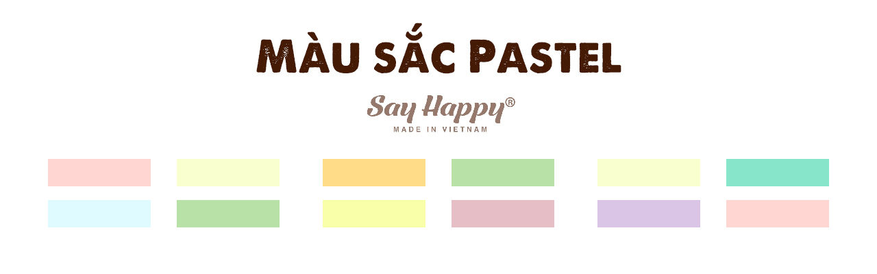 Màu sắc pastel trong bảng phối màu quần áo