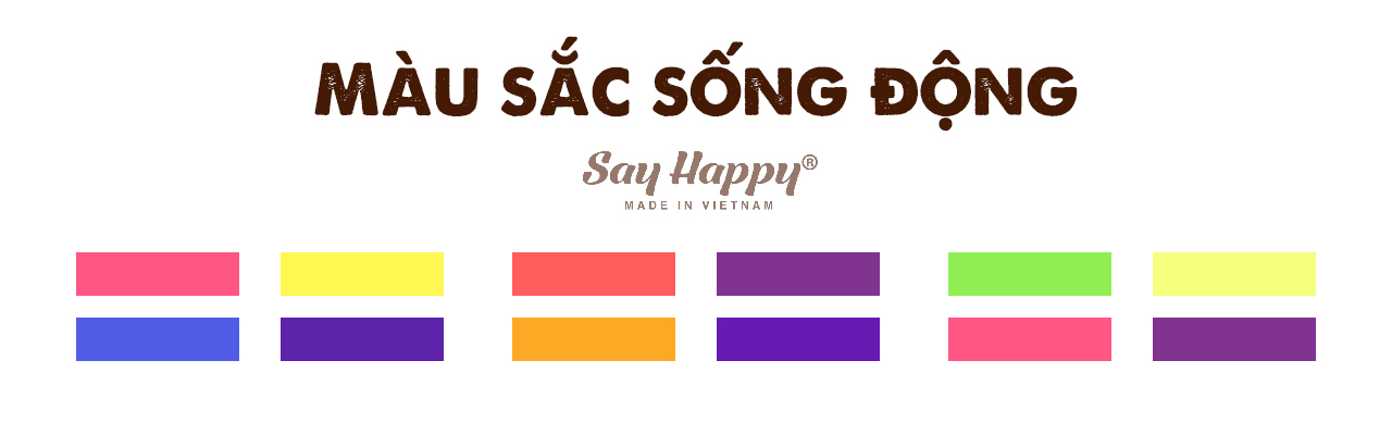 Màu sắc sống động trong bảng phối màu quần áo