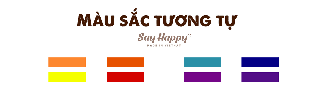 Màu sắc tương tự trong bảng phối màu quần áo