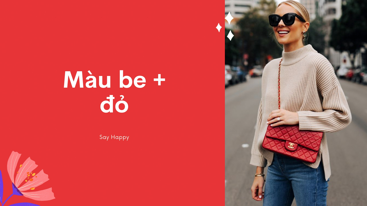 Phối be và đỏ