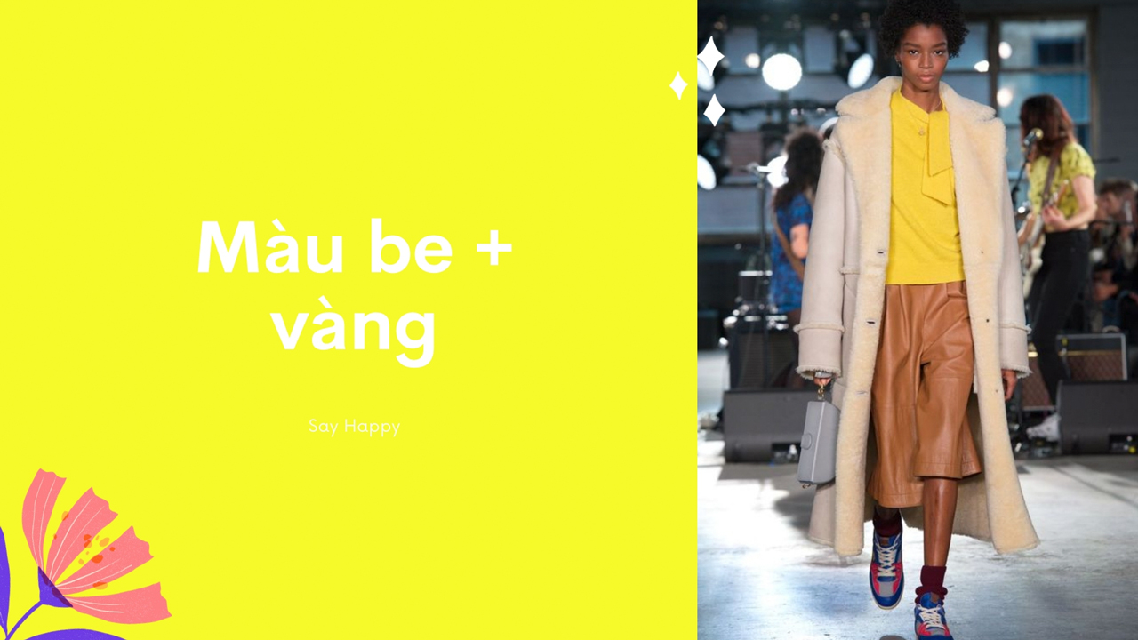 Phối be và vàng