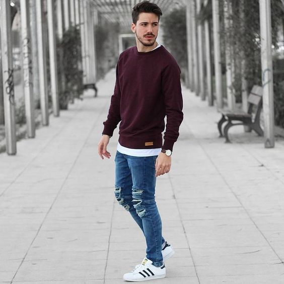 Áo sweater và jean