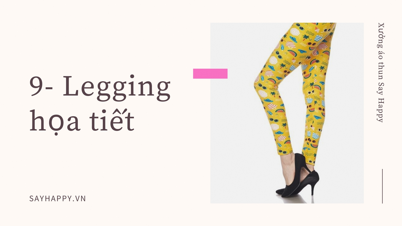 Quần legging họa tiết