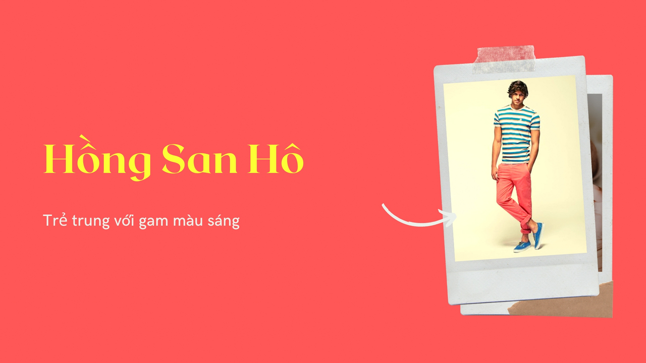 Xu hướng màu hồng san hô dành cho nam 2020