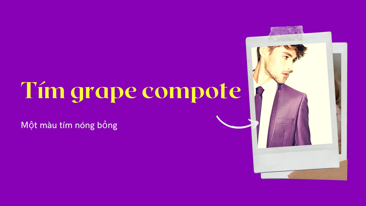 Xu hướng màu tím grape dành cho nam 2020