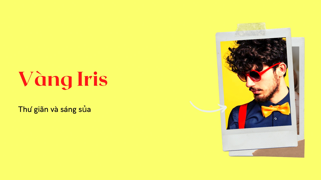 Xu hướng màu vàng iris dành cho nam 2020