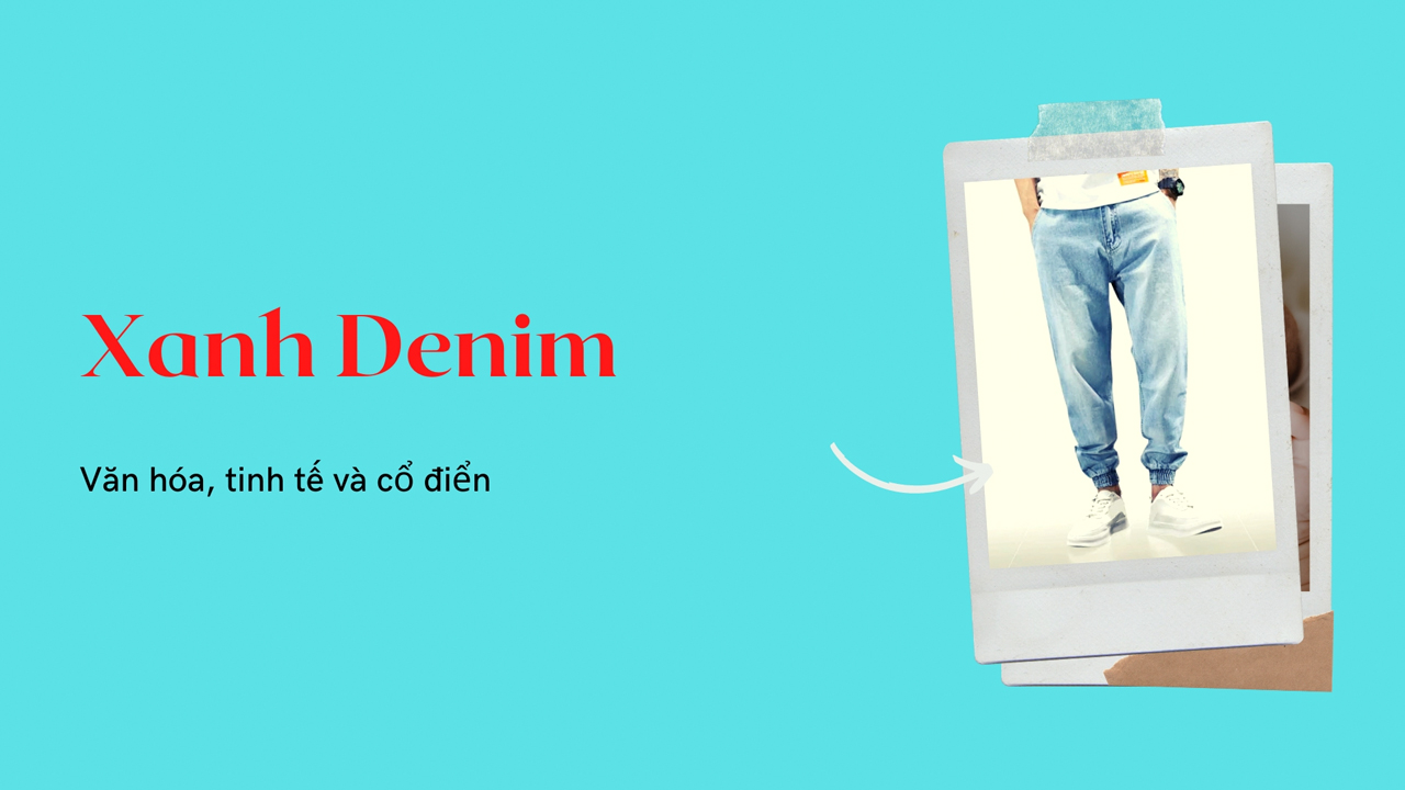Xu hướng màu xanh denim dành cho nam 2020
