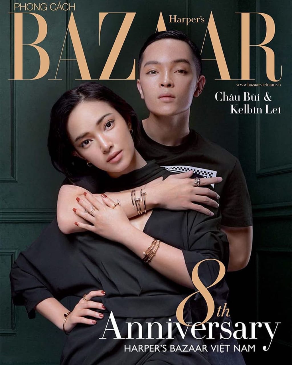 Châu Bùi trên tạp chí Bazaar kỷ niệm 8 năm