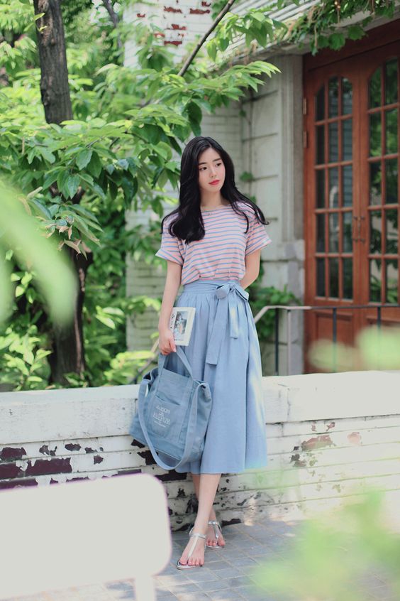 Maxi skirt trong sáng hè 2020