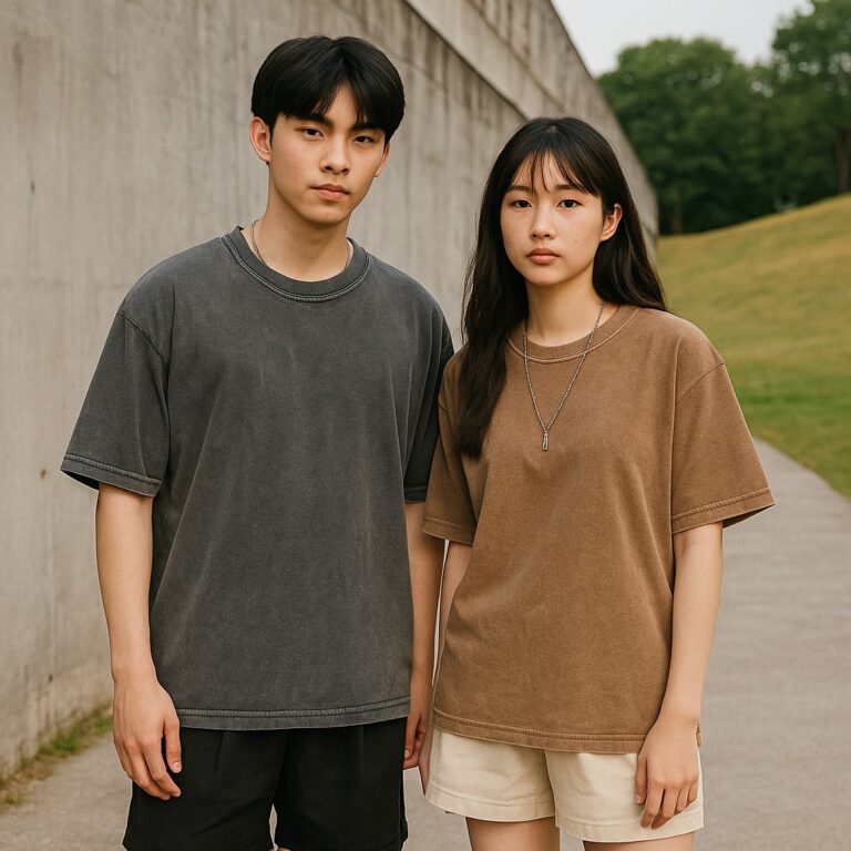 Áo thun Wash mẫu Say Happy