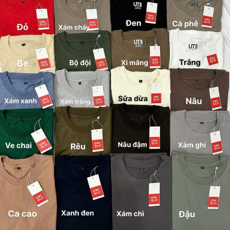 Bộ mẫu áo thun cotton 4 chiều