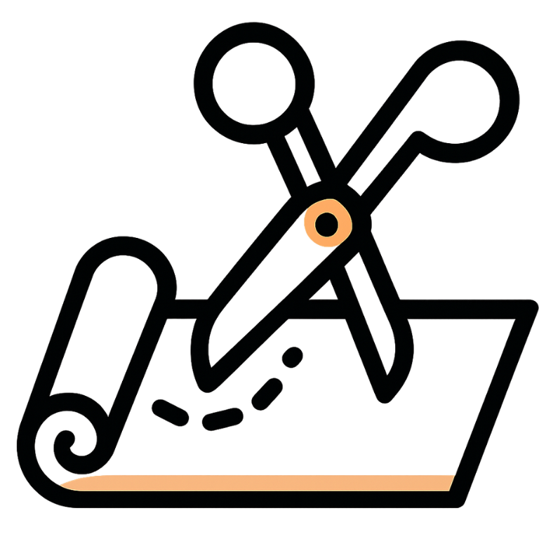 Icon quy trình cắt