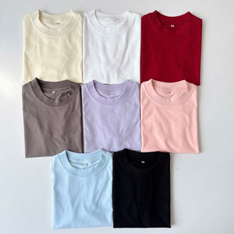 Mẫu áo thun Babytee CVC trơn