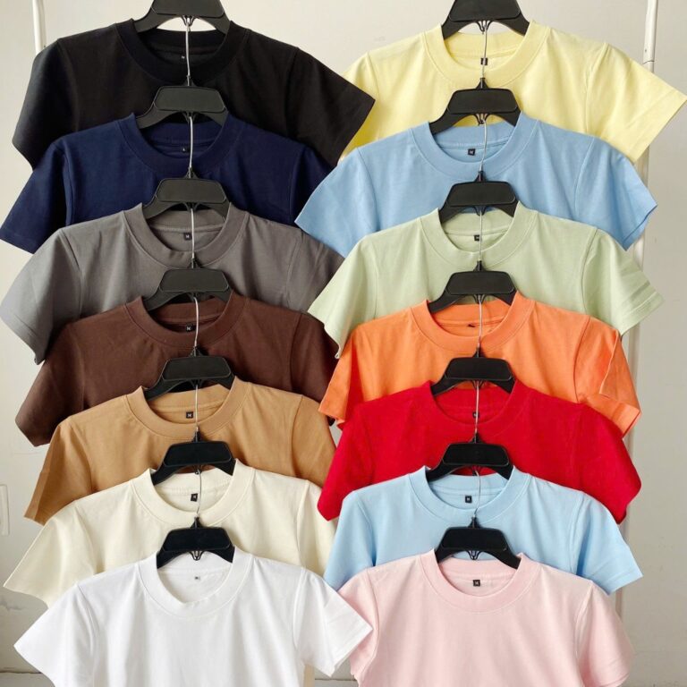 Các mẫu màu áo thun Babytee Raglan 230 GSM của Say Happy