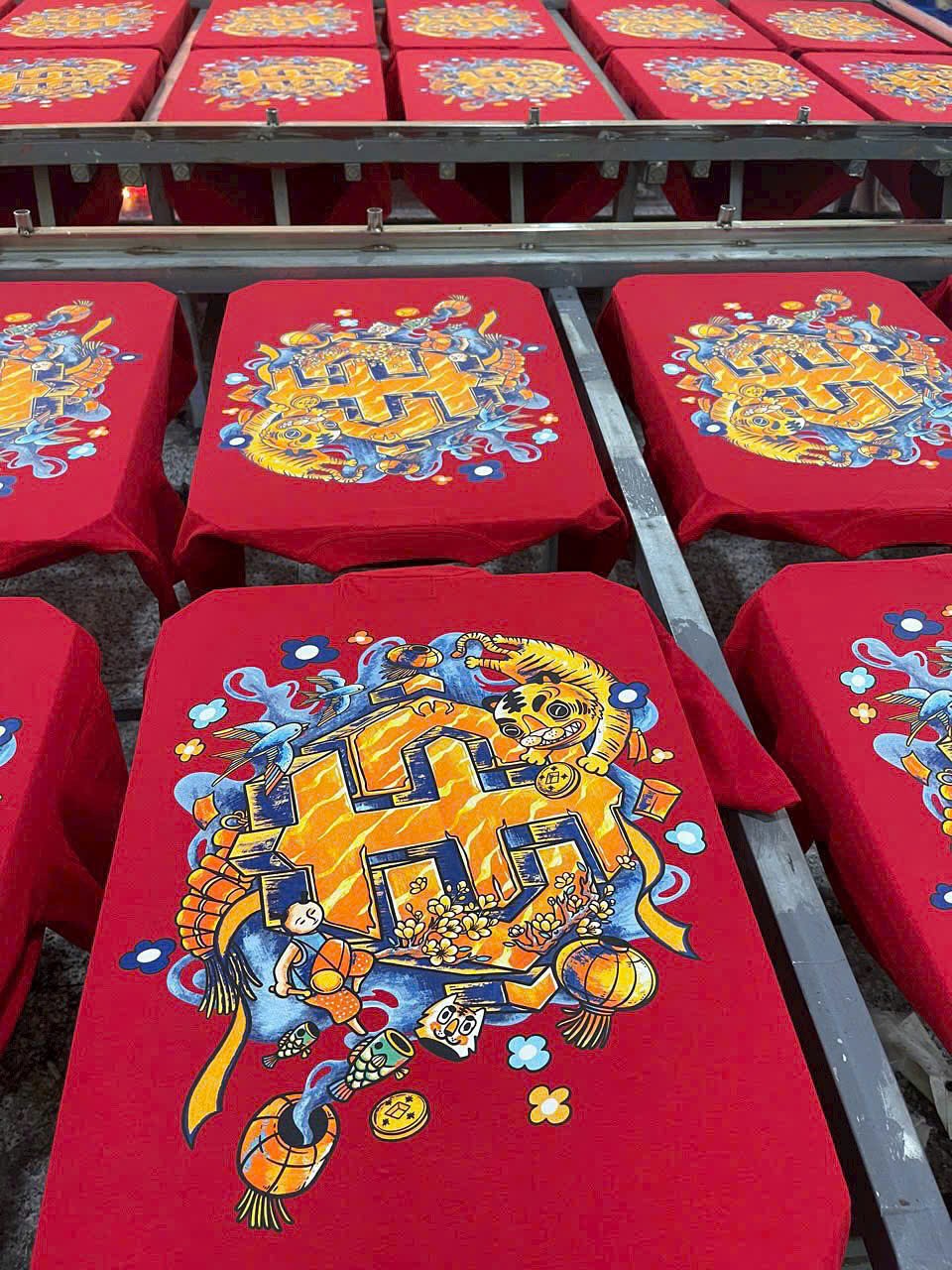 Quy trình in thêu – đóng gói tại xưởng may áo thun TPHCM