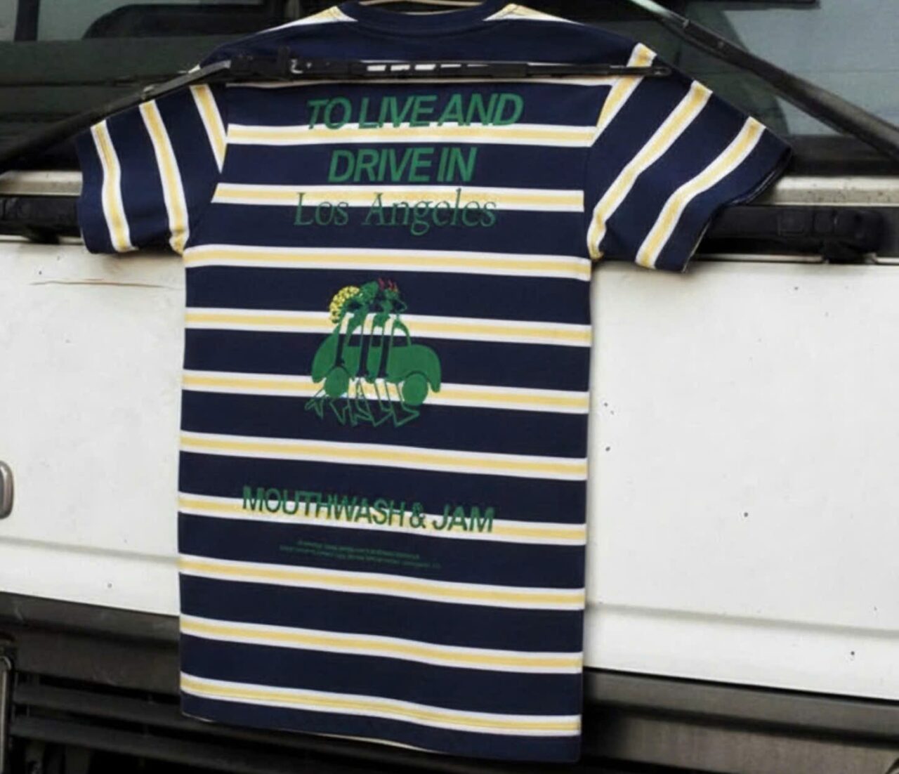 Bảng vải sọc xưởng áo thun say happy