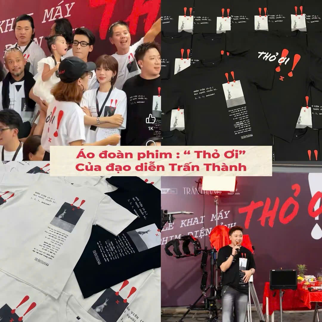 Xưởng áo thun HCM uy tín Say Happy với các dự án cho đoàn phim Thỏ ơi