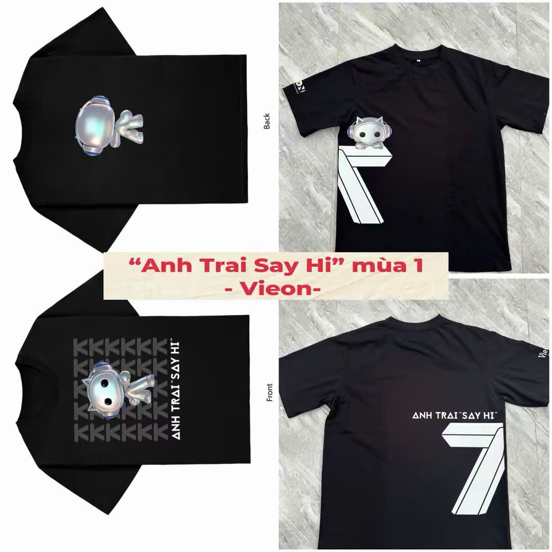 Xưởng áo thun HCM uy tín Say Happy với các dự án Rap Việt, Anh Trai Say Hi và chương trình lớn