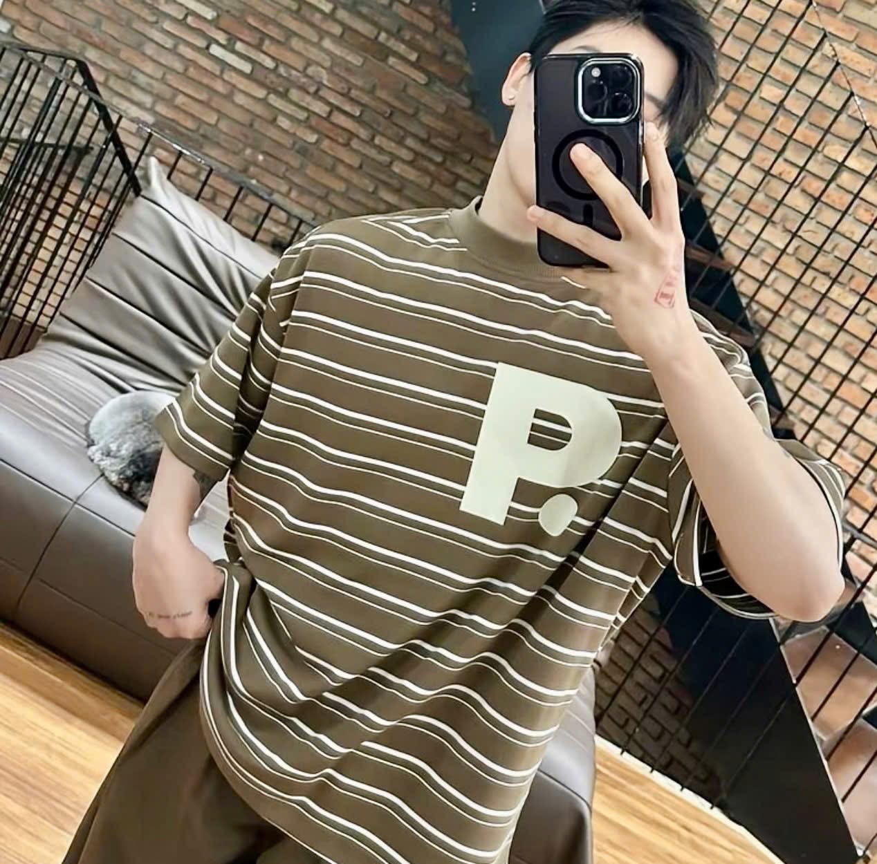 sản xuất áo thun sọc tại xưởng may Say Happy tphcm với form boxy local brand