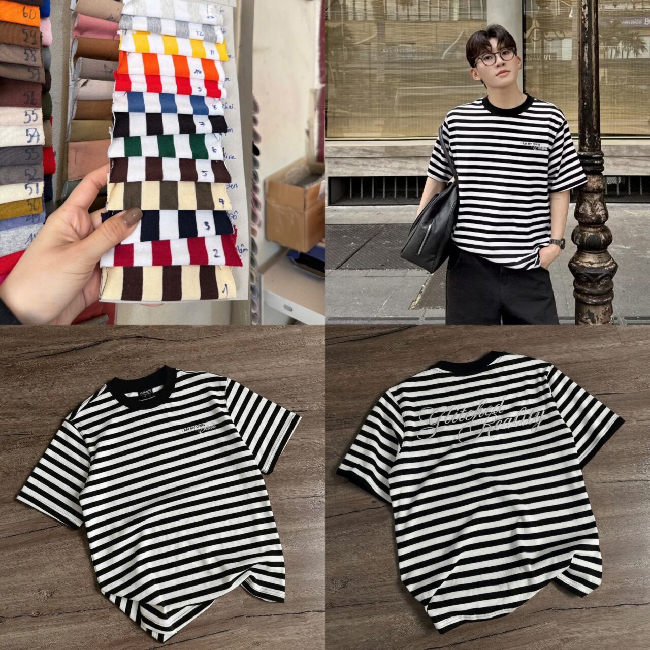 xưởng may áo thun sọc say happy với công nhân và kho hàng số lượng lớn