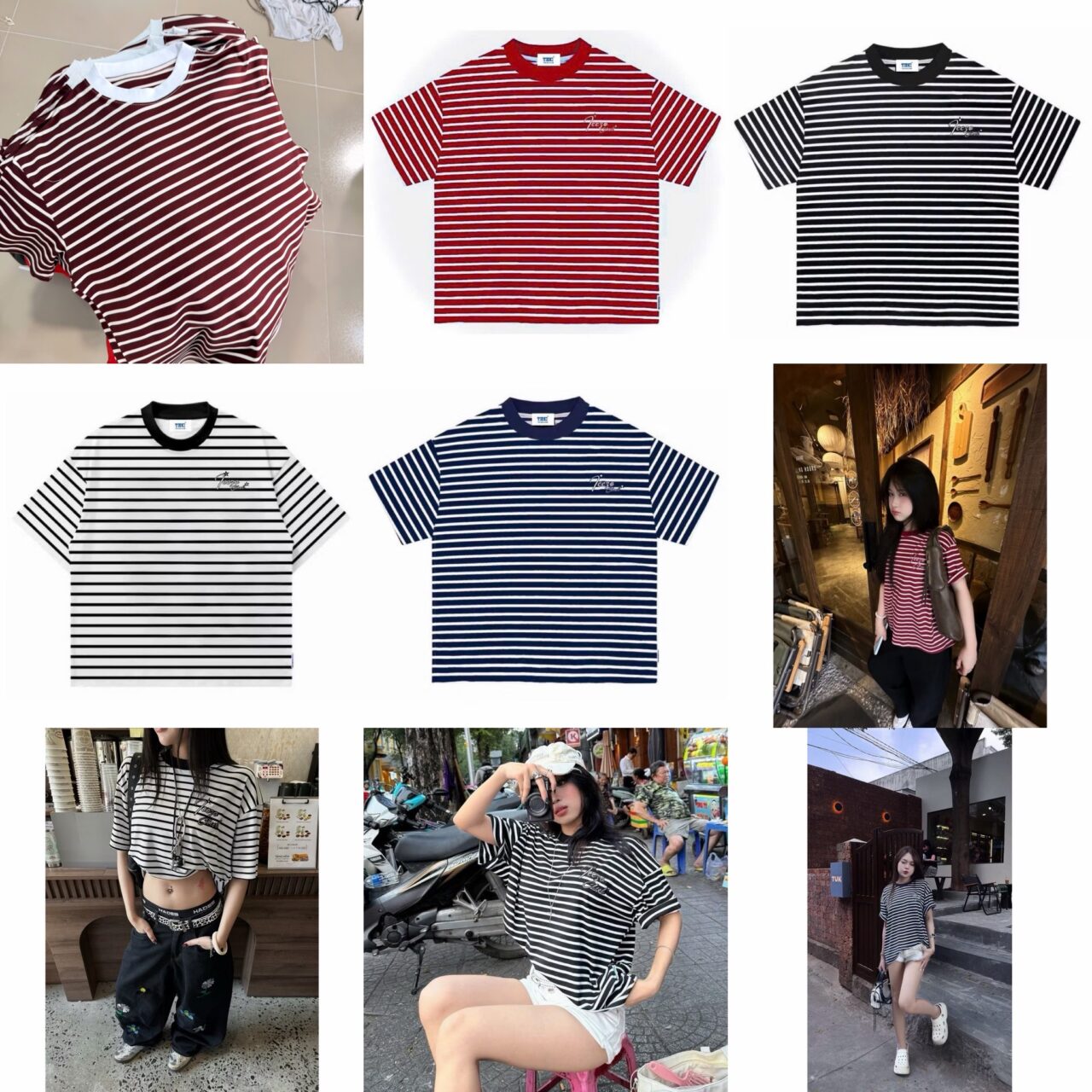 xưởng may áo thun sọc say happy với công nhân và kho hàng số lượng lớn