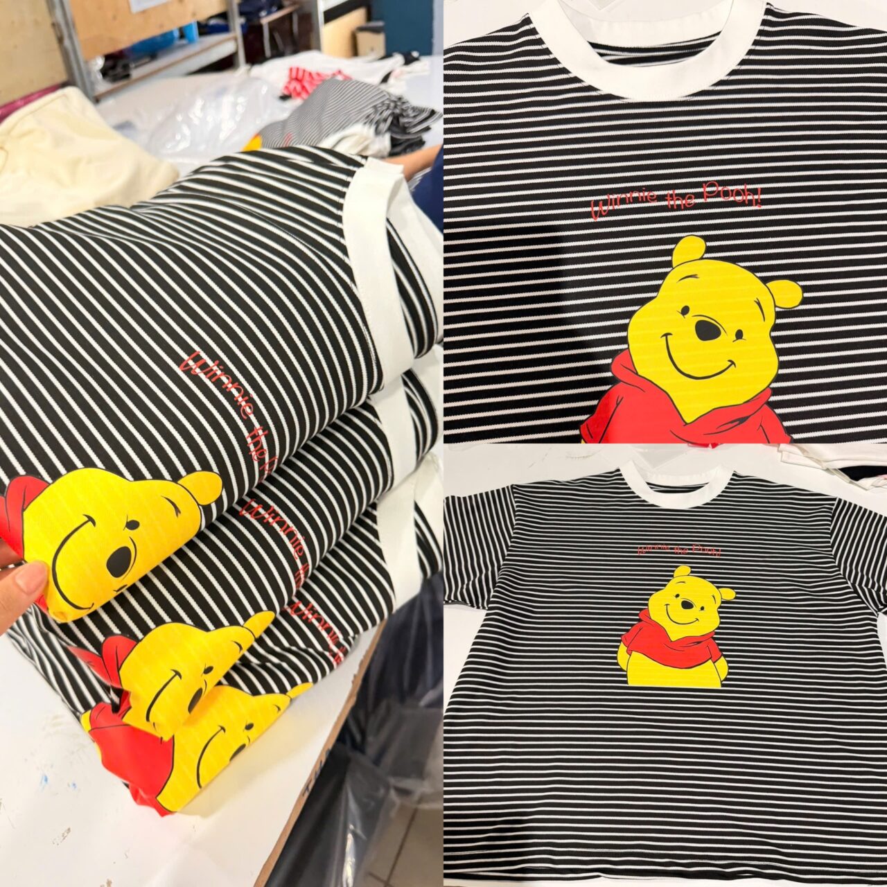 xưởng may áo thun sọc say happy với công nhân và kho hàng số lượng lớn