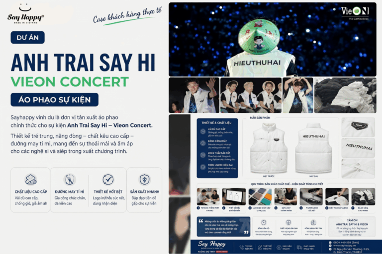 Say Happy Đồng Hành CùngAnh Trai Say Hi — Áo Phao VieON Concert
