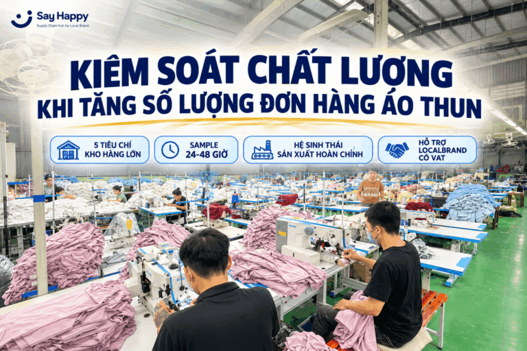 Kiểm Soát Chất Lượng Khi Tăng Số Lượng Đơn Hàng Áo Thun
