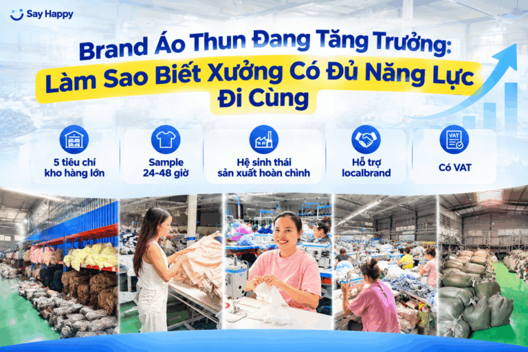 Brand Áo Thun Đang Tăng Trưởng: Làm Sao Biết Xưởng Có Đủ Năng Lực Đi Cùng