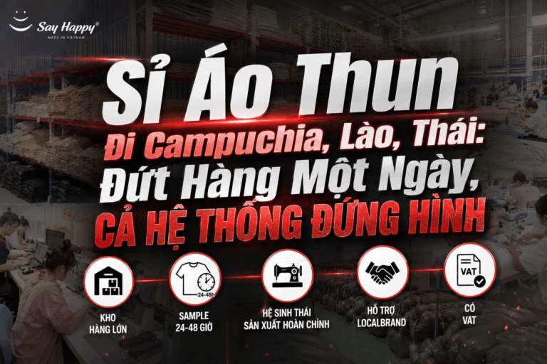 Sỉ Áo Thun Đi Campuchia, Lào, Thái: Đứt Hàng Một Ngày, Cả Hệ Thống Đứng Hình