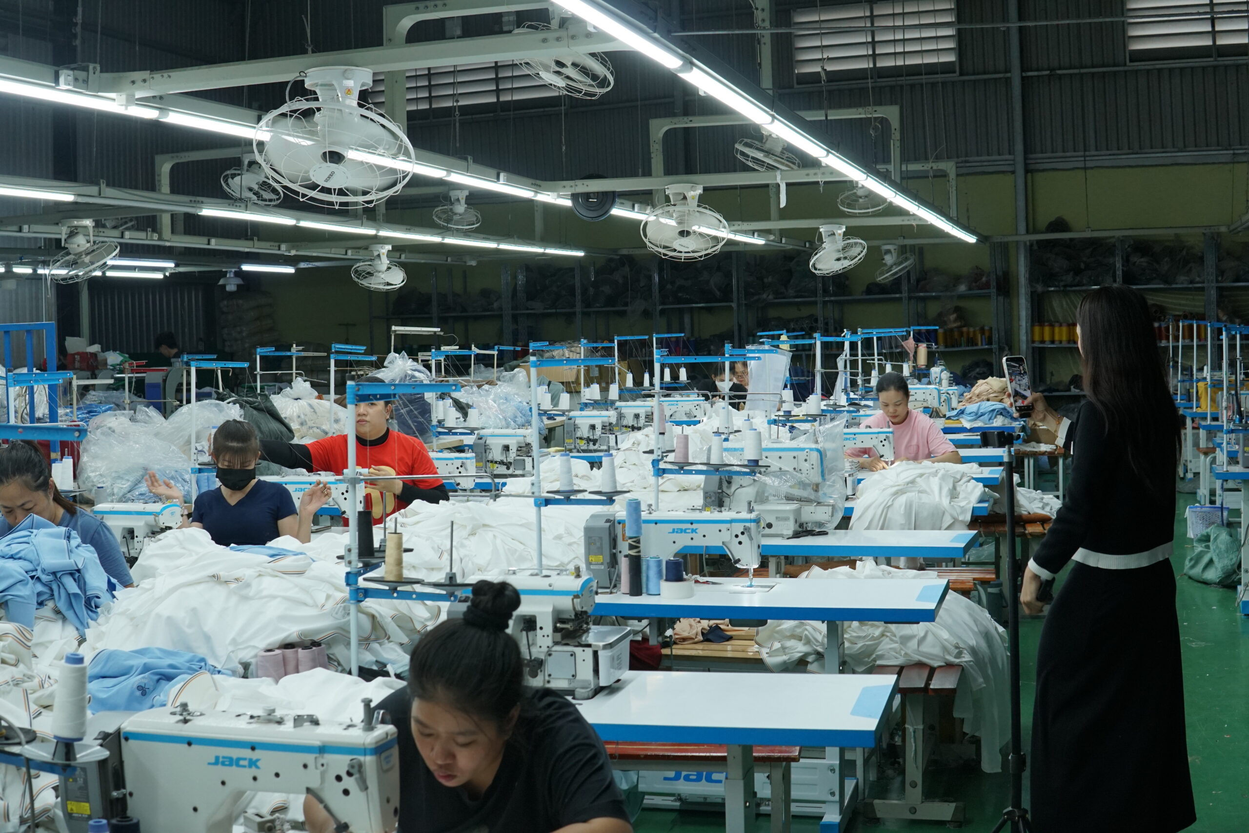 độ co rút vải - quy trình