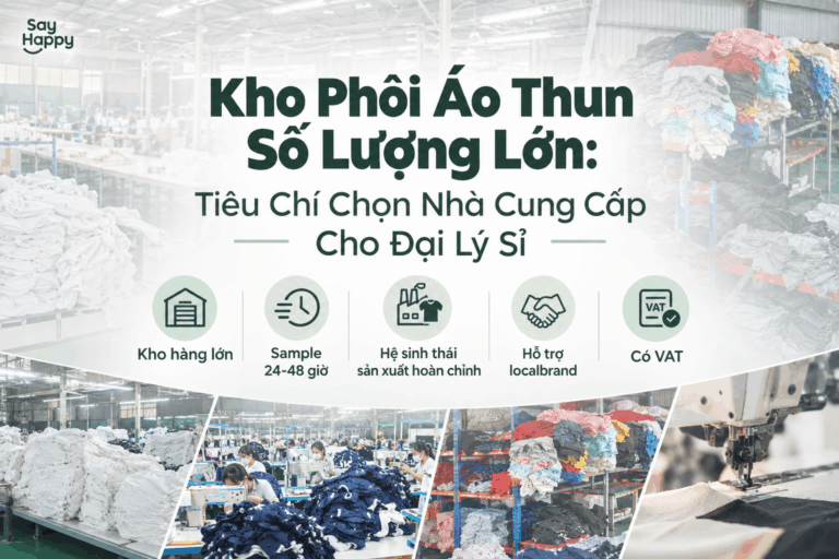 Kho Phôi Áo Thun Số Lượng Lớn: Tiêu Chí Chọn Nhà Cung Cấp Cho Đại Lý Sỉ