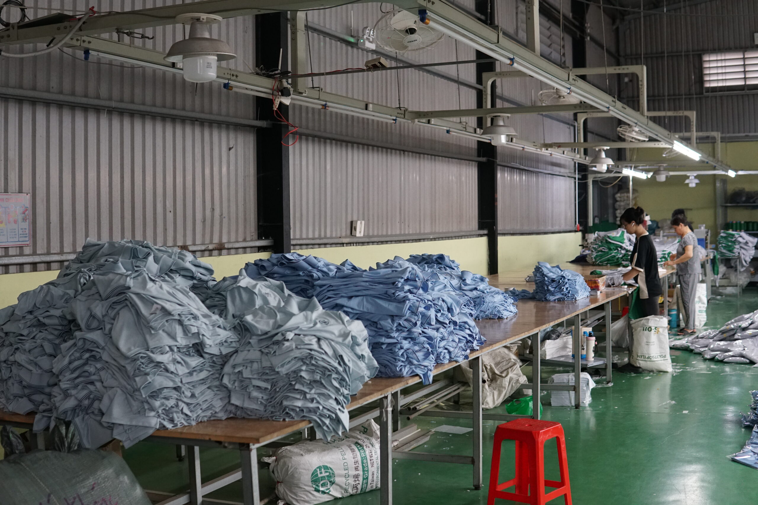 báo cáo tiến độ sản xuất áo thun - quy trình