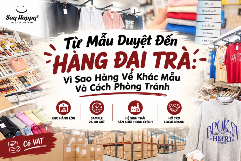 Từ Mẫu Duyệt Đến Hàng Đại Trà: Vì Sao Hàng Về Khác Mẫu Và Cách Phòng Tránh
